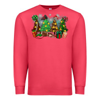 Cardinal christmas trees with football Premium Sweatshirt - Zillion Design Studio