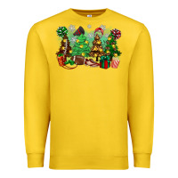 Lemon christmas trees with football Premium Sweatshirt - Zillion Design Studio