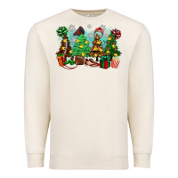 Sandshell christmas trees with football Premium Sweatshirt - Zillion Design Studio