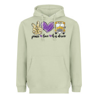 Matcha peace love bus driver Heavyweight Hoodie - MaliasSmallBusiness