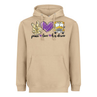 Mushroom peace love bus driver Heavyweight Hoodie - MaliasSmallBusiness