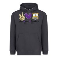 Smoke peace love bus driver Heavyweight Hoodie - MaliasSmallBusiness