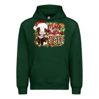 Forest Green merry christmas y'all cow Urban Hoodie - Artiststas