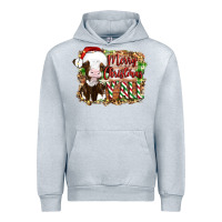 Heather Grey merry christmas y'all cow Urban Hoodie - Artiststas