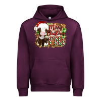 Mauve Wine merry christmas y'all cow Urban Hoodie - Artiststas