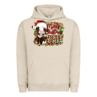 Pigment French Oak merry christmas y'all cow Urban Hoodie - Artiststas