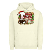 Pigment Pistachio merry christmas y'all cow Urban Hoodie - Artiststas