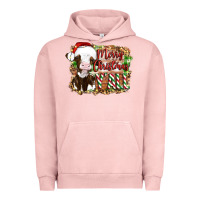 Pigment Salmon merry christmas y'all cow Urban Hoodie - Artiststas