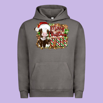 Merry Christmas Y'all Cow Urban Hoodie Designed By Artiststas