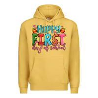 Antique Gold happy first day of school Premium Hoodie - JahusDesignShop