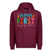 Burgundy happy first day of school Premium Hoodie - JahusDesignShop