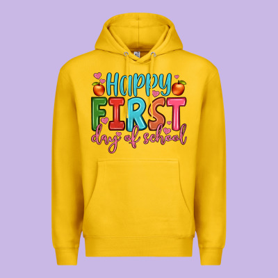 Happy First Day Of School Premium Hoodie Designed By Jahusdesignshop