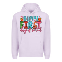 Lilac happy first day of school Premium Hoodie - JahusDesignShop