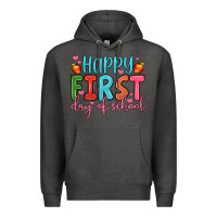 Charcoal Heather happy first day of school Premium Hoodie - JahusDesignShop