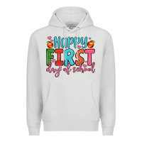 Dove Grey happy first day of school Premium Hoodie - JahusDesignShop
