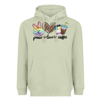 Matcha peace love coffee Heavyweight Hoodie - MaliasSmallBusiness