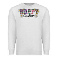 Oatmeal Heather happy easter daisys Premium Sweatshirt - RanaPortraitStore