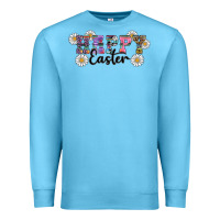 Ocean Blue happy easter daisys Premium Sweatshirt - RanaPortraitStore