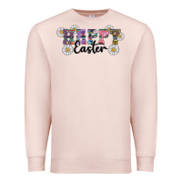 Pale Pink happy easter daisys Premium Sweatshirt - RanaPortraitStore