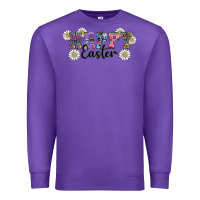 Purple happy easter daisys Premium Sweatshirt - RanaPortraitStore