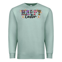 Seafoam happy easter daisys Premium Sweatshirt - RanaPortraitStore