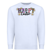 White happy easter daisys Premium Sweatshirt - RanaPortraitStore