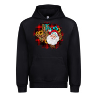 Black texas santa wood slice ornament Urban Hoodie - JahusDesignShop
