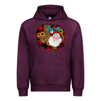 Mauve Wine texas santa wood slice ornament Urban Hoodie - JahusDesignShop