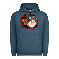 Pigment Midnight Navy texas santa wood slice ornament Urban Hoodie - JahusDesignShop