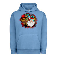 Pigment Pebble Blue texas santa wood slice ornament Urban Hoodie - JahusDesignShop