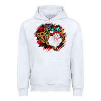 White texas santa wood slice ornament Urban Hoodie - JahusDesignShop
