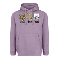 Lavender peace love eyes Heavyweight Hoodie - MaliasSmallBusiness