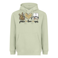 Matcha peace love eyes Heavyweight Hoodie - MaliasSmallBusiness