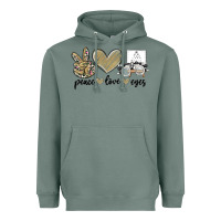 Sage peace love eyes Heavyweight Hoodie - MaliasSmallBusiness