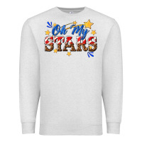 Oatmeal Heather oh my stars Premium Sweatshirt - texasbilliewilder