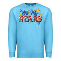 Ocean Blue oh my stars Premium Sweatshirt - texasbilliewilder