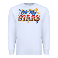 White oh my stars Premium Sweatshirt - texasbilliewilder