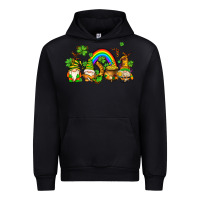 Black st patricks gnomes with rainbow Urban Hoodie - AdoDesignShop