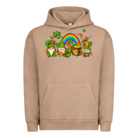Pigment Burro st patricks gnomes with rainbow Urban Hoodie - AdoDesignShop