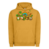 Pigment Peanut Butter st patricks gnomes with rainbow Urban Hoodie - AdoDesignShop