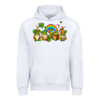 White st patricks gnomes with rainbow Urban Hoodie - AdoDesignShop