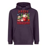 Plum merry booksmas Heavyweight Hoodie - MaliasSmallBusiness