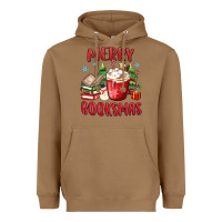 Toasted Coconut merry booksmas Heavyweight Hoodie - MaliasSmallBusiness