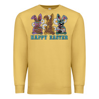 Antique Gold easter western bunnys happy easter Premium Sweatshirt - RanaPortraitStore