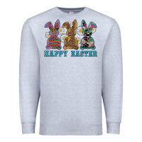 Heather Grey easter western bunnys happy easter Premium Sweatshirt - RanaPortraitStore