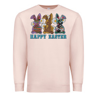 Pale Pink easter western bunnys happy easter Premium Sweatshirt - RanaPortraitStore