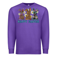 Purple easter western bunnys happy easter Premium Sweatshirt - RanaPortraitStore