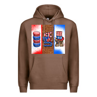 Chestnut usa macaroon and boots Premium Hoodie - AdoDesignShop