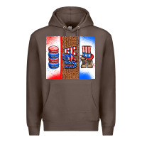 Coffee usa macaroon and boots Premium Hoodie - AdoDesignShop