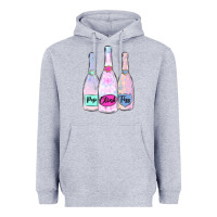 Heather Grey pop clink fizz champagne bubbly Heavyweight Hoodie - MaliasSmallBusiness